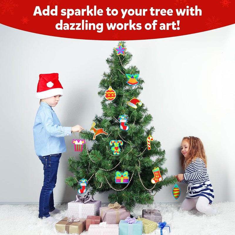 Skillmatics Foil Fun - Christmas Ornaments, Mess Free Art for Kids, Festive Holiday Craft Kits, DIY Decor Creative Activity, Gifts for Girls & Boys Ages 4, 5, 6, 7, 8, 9, and Up - Image 5